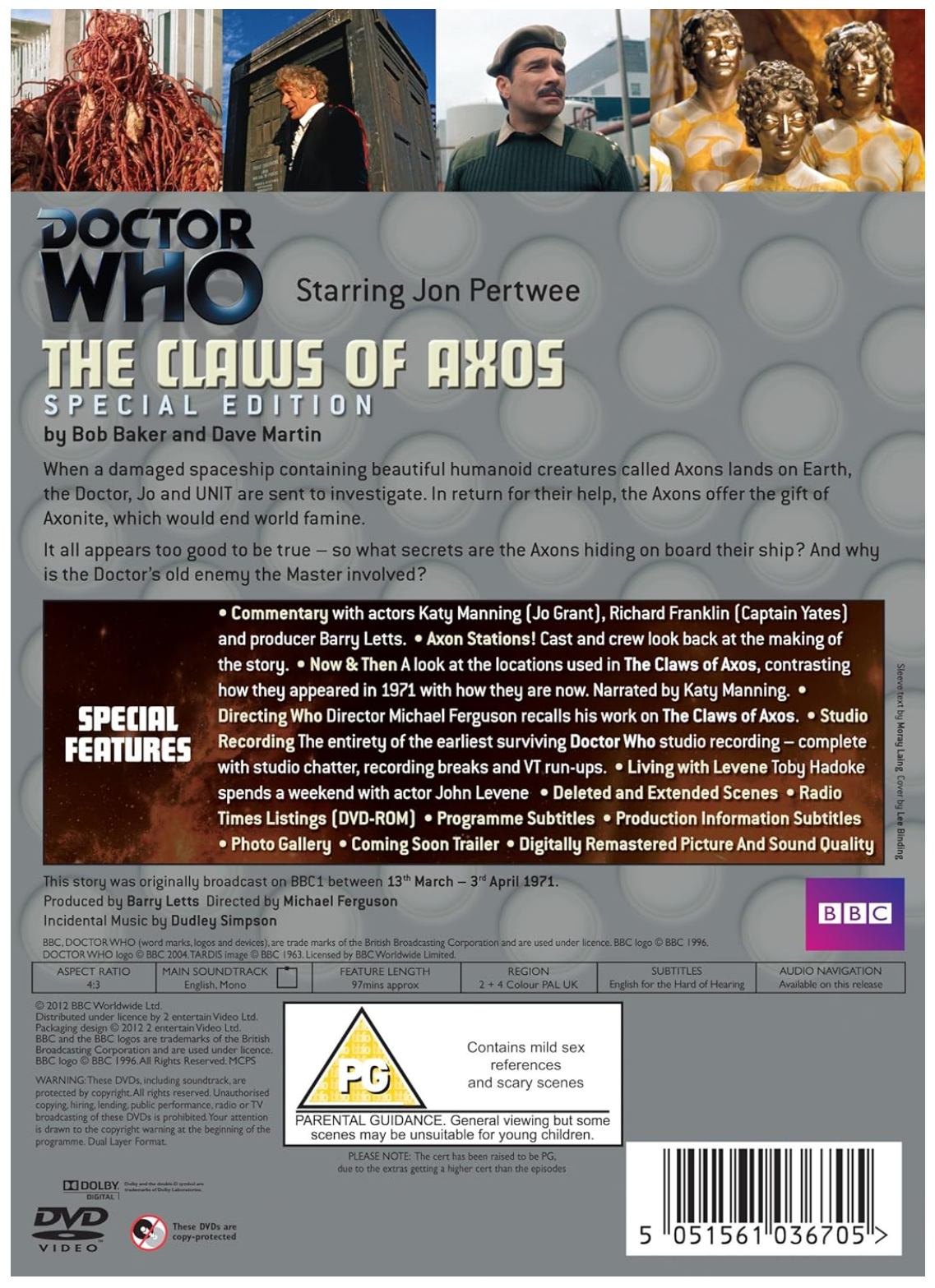 DOCTOR WHO: THE CLAWS OF AXOS