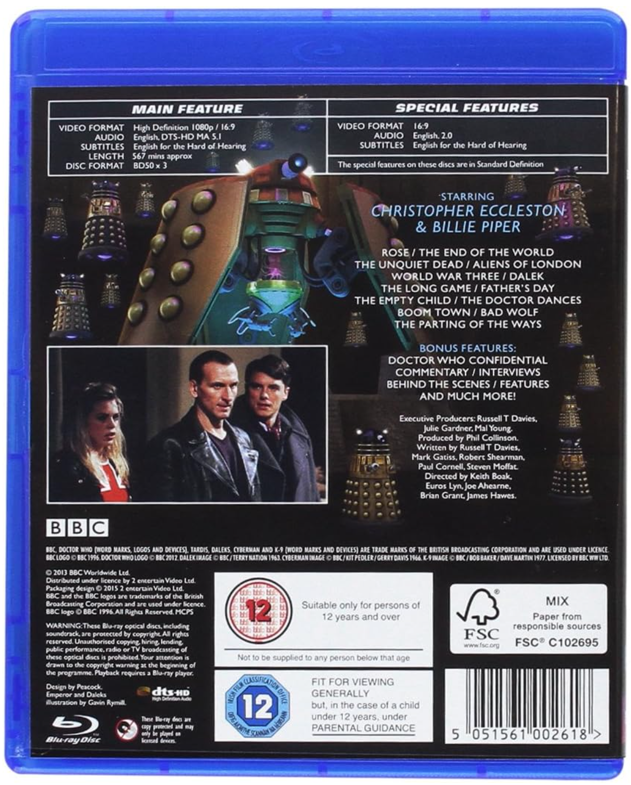 DOCTOR WHO: COMPLETE SERIES 1 BLU-RAY