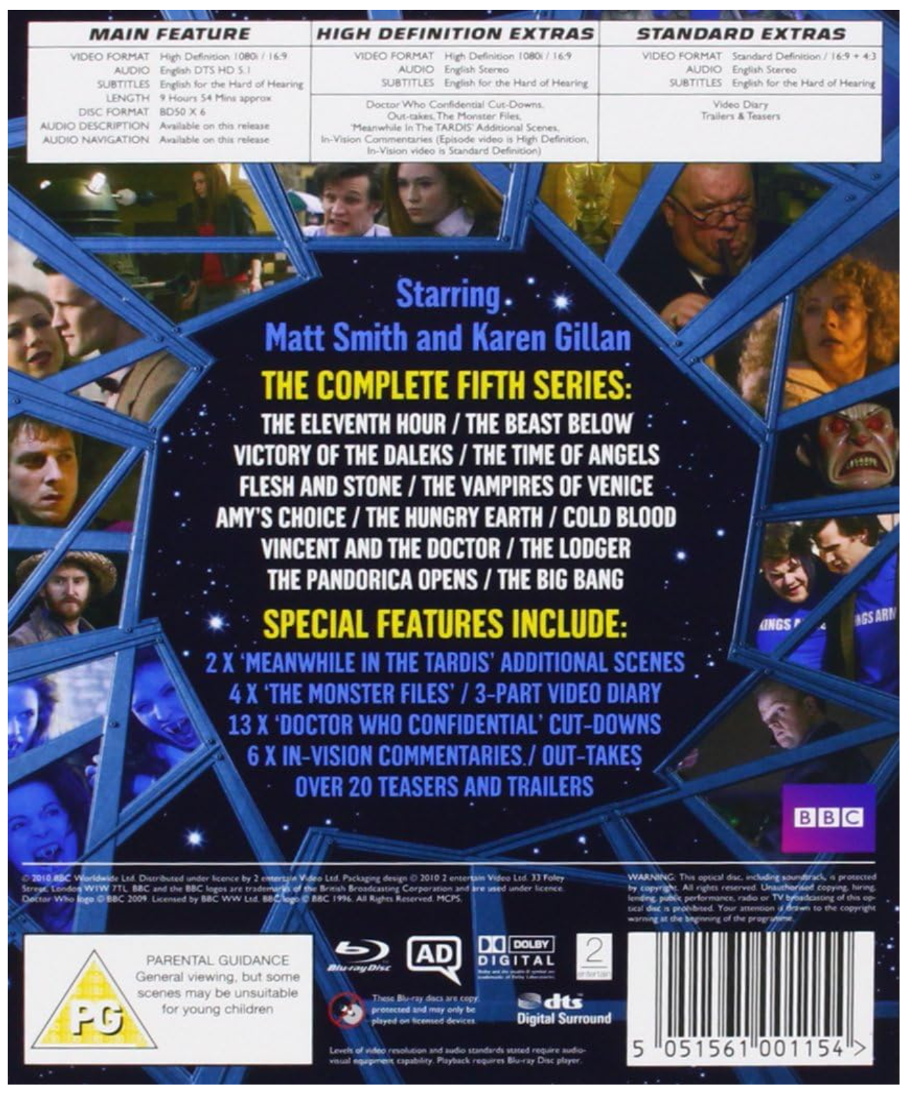 DOCTOR WHO: COMPLETE SERIES 5 BLU-RAY