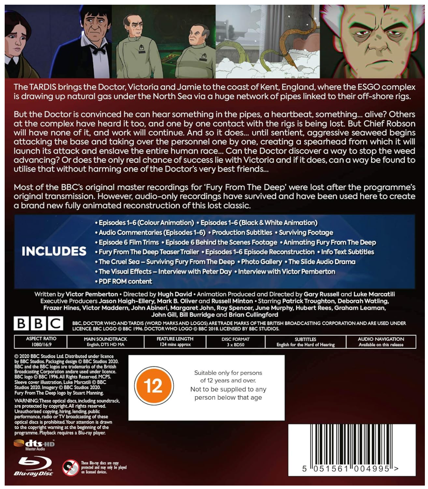 DOCTOR WHO: FURY FROM THE DEEP BLU-RAY