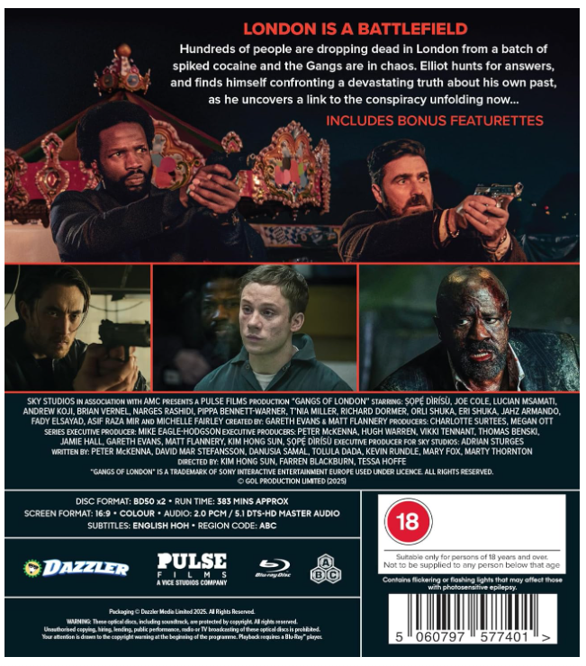 Gangs of London: Season 3 - Blu-Ray - PRE-ORDER - 09-June-25