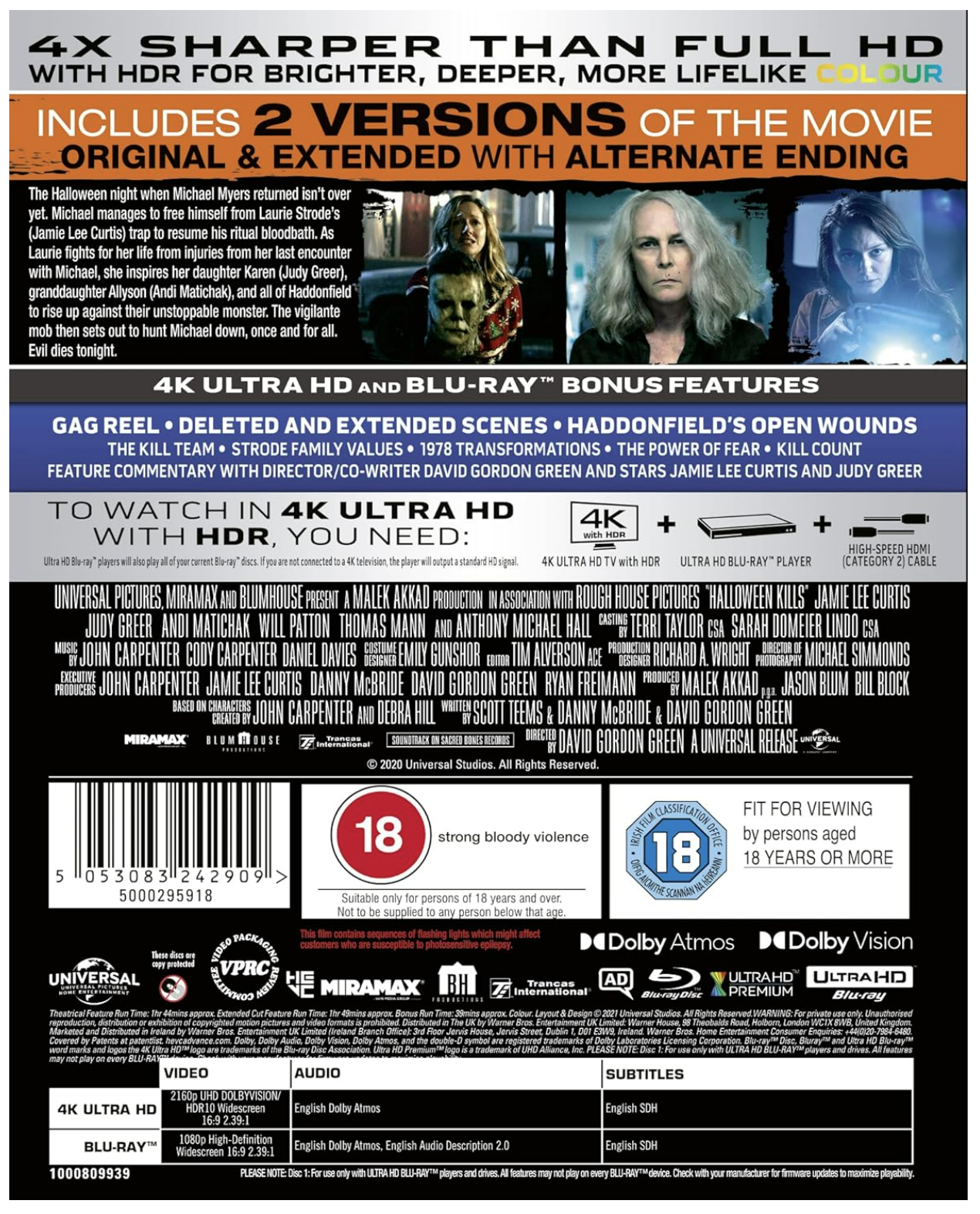 Halloween Kills - 4K Ultra-HD