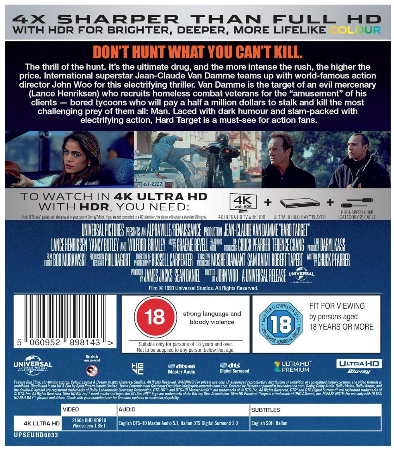 Hard Target 4K UHD