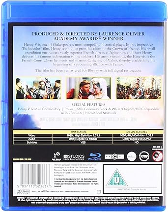 HENRY V BLU-RAY (OLIVIER)