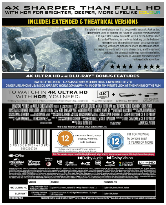 Jurassic World Dominion - 4K Ultra HD