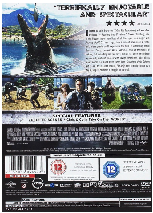 Jurassic World - DVD