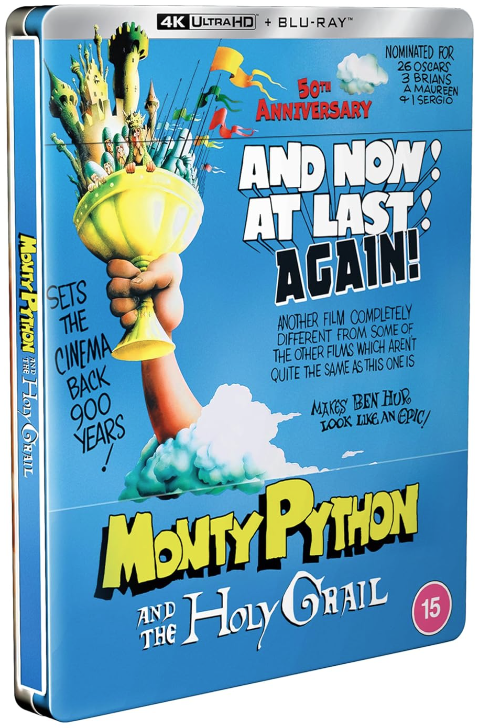Monty Python and the Holy Grail STEELBOOK - 4K UHD + Blu-ray - PRE-ORDER 25 August 2025