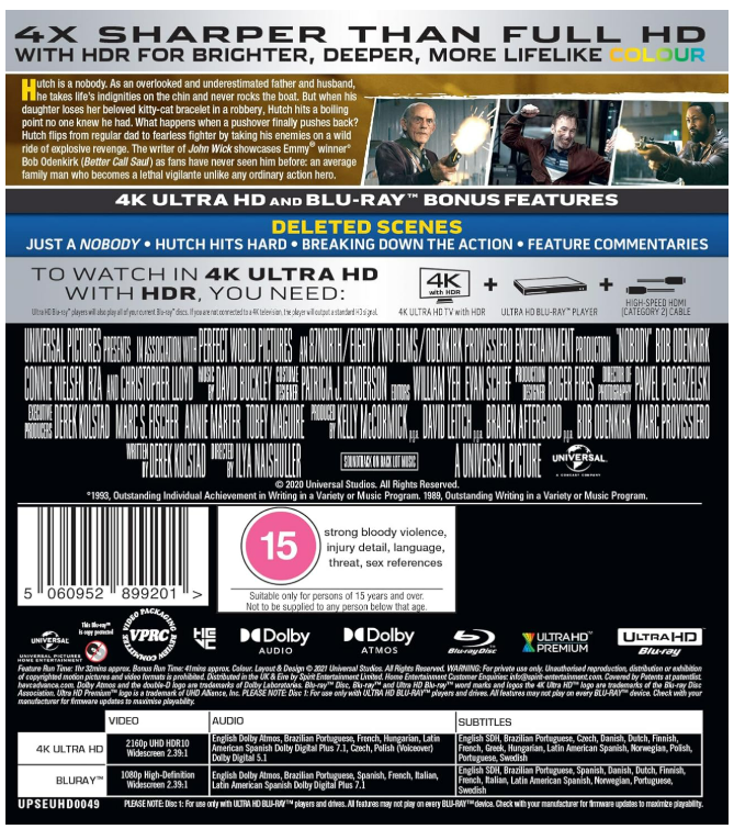 Nobody - 4K Ultra HD