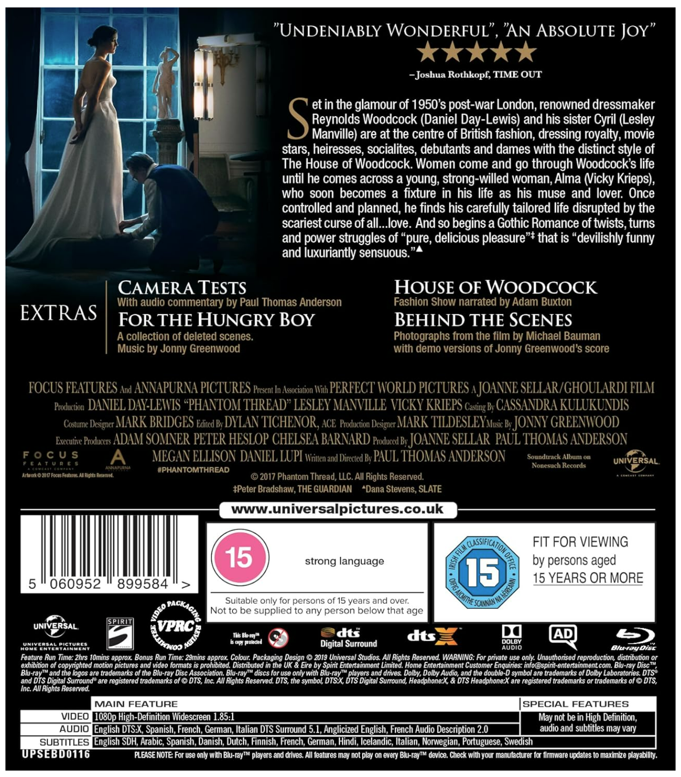 Phantom Thread - Blu-ray