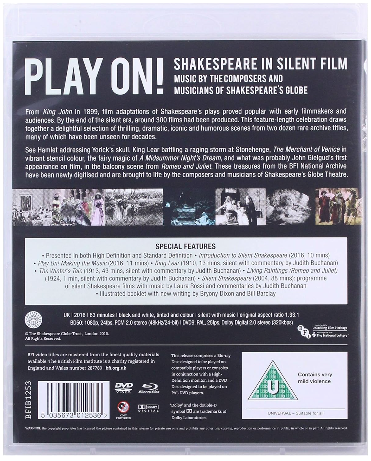 PLAY ON: SILENT SHAKESPEARE [DUAL FORMAT) - BLU-RAY