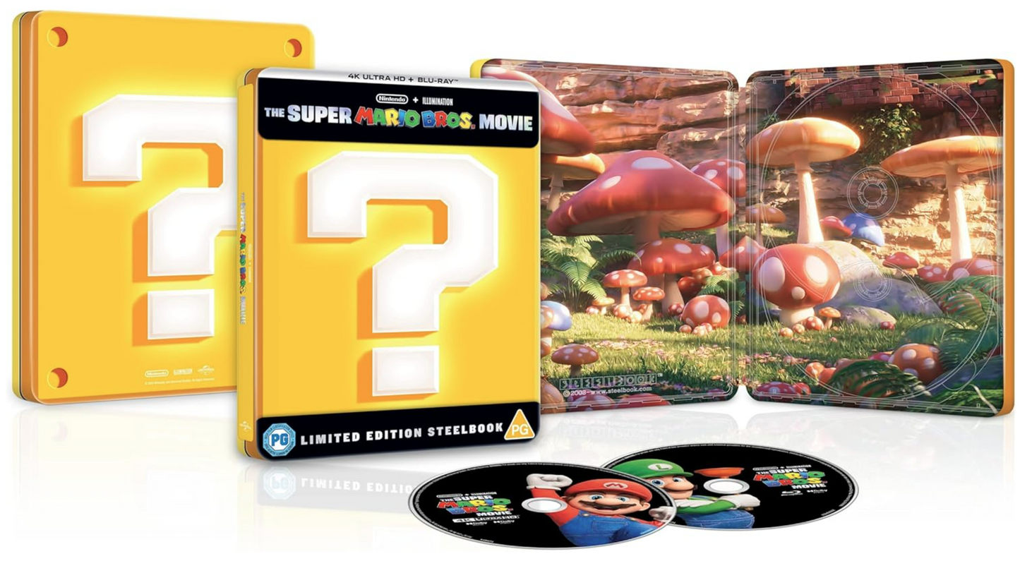 The Super Mario Bros. Movie 4K UHD & Blu-Ray Steelbook