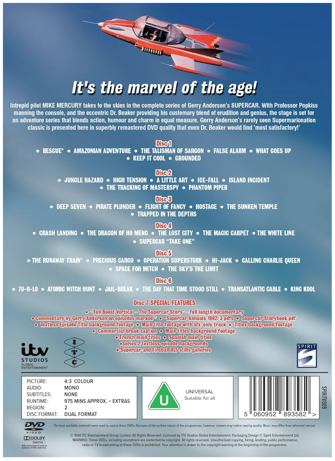 Supercar: The Complete Series - DVD