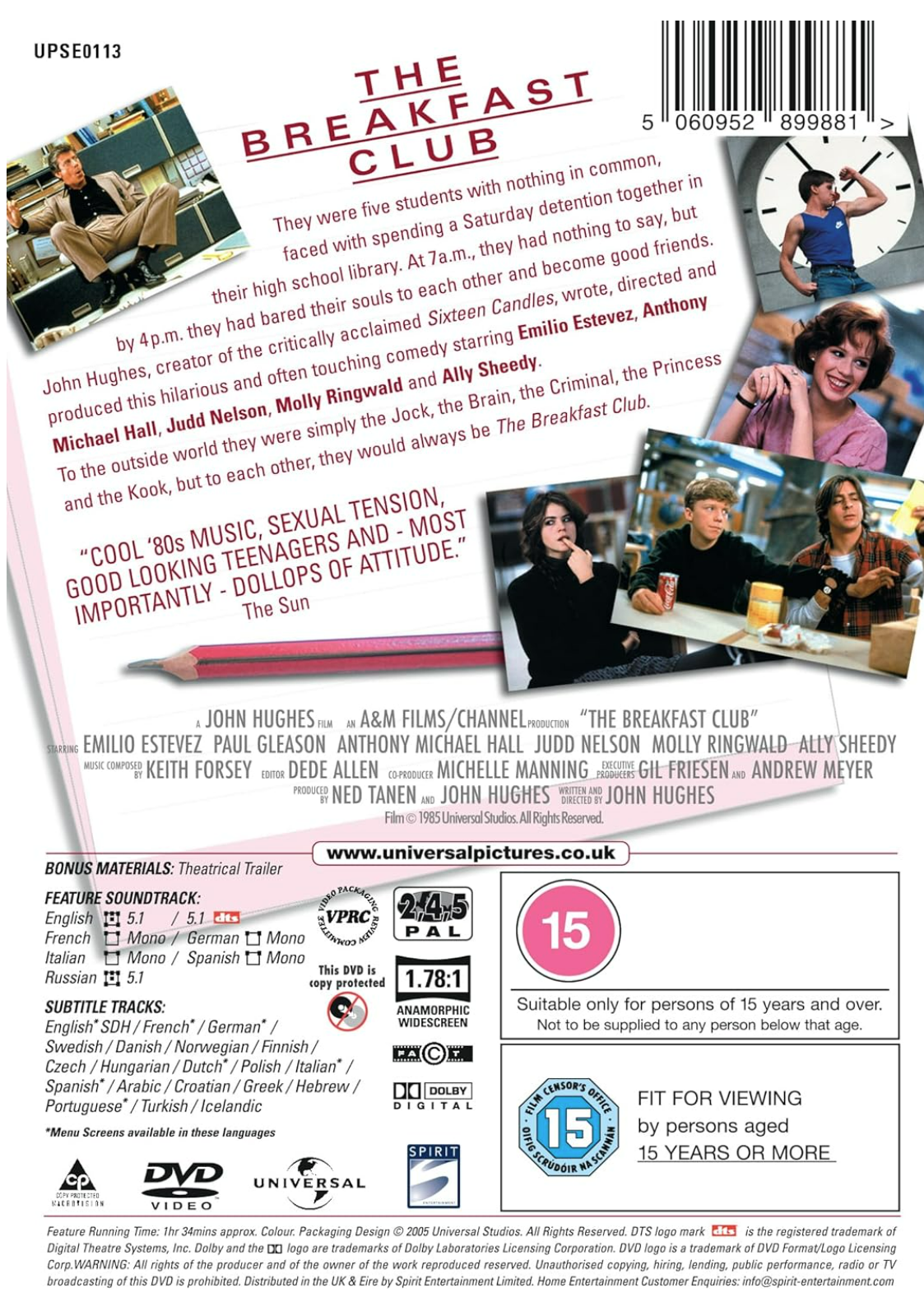 The Breakfast Club - DVD