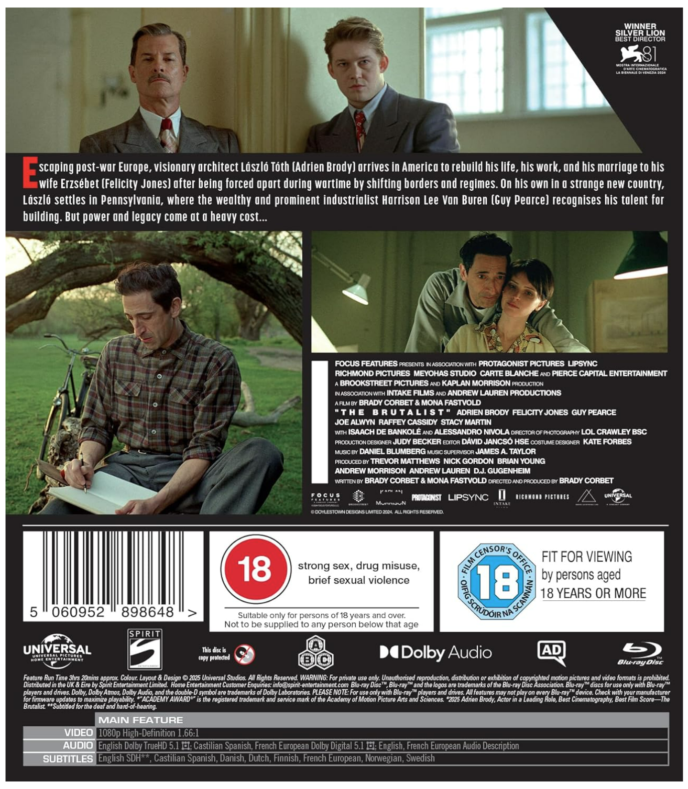 The Brutalist - Blu-Ray