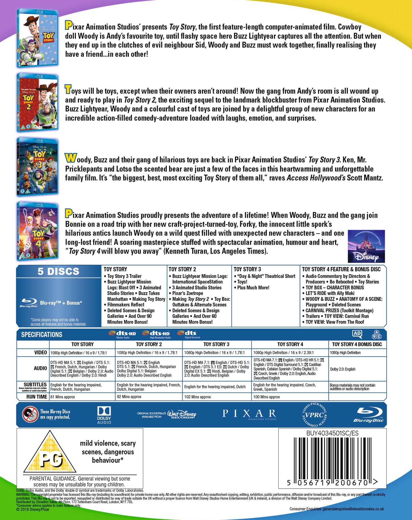 TOY STORY 1-4 BD