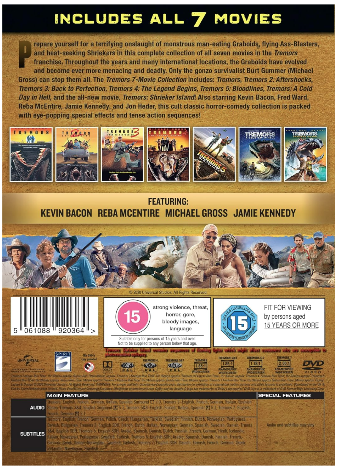 Tremors 7 Movie Collection - DVD