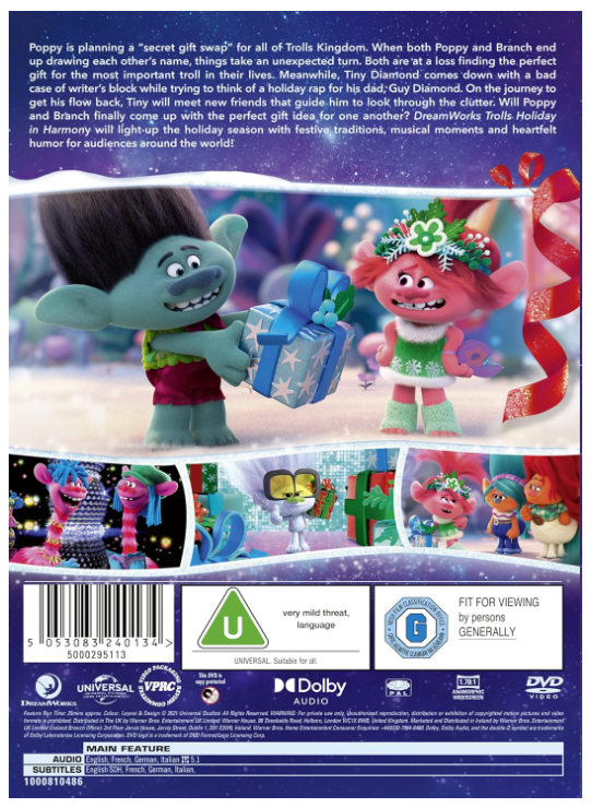 Trolls: Holiday in Harmony - DVD