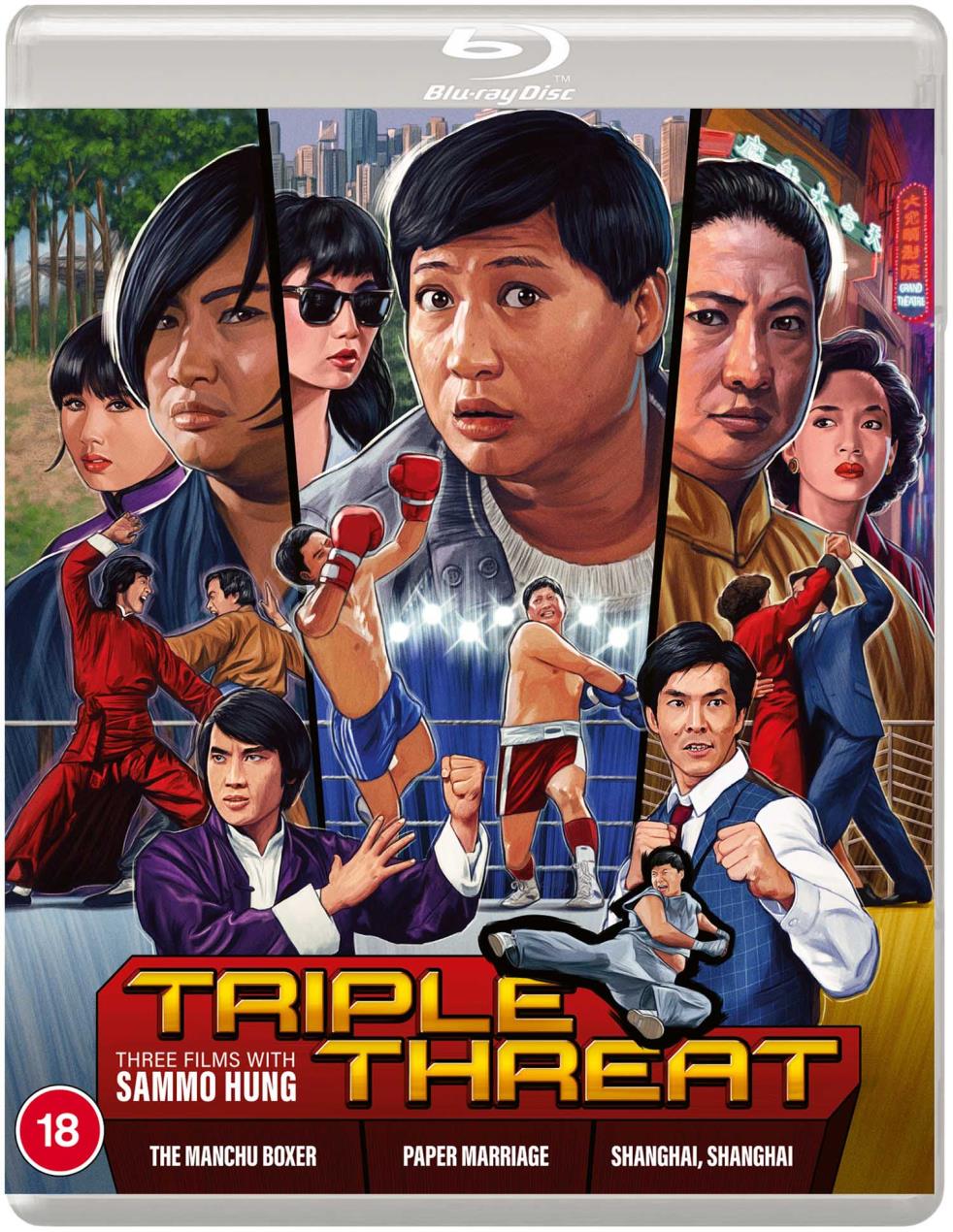 TRIPLE THREAT: Three Films with Sammo Hung (Eureka Classics) Standard Edition Two-Disc Blu-ray - Pre-order-23-November-2026