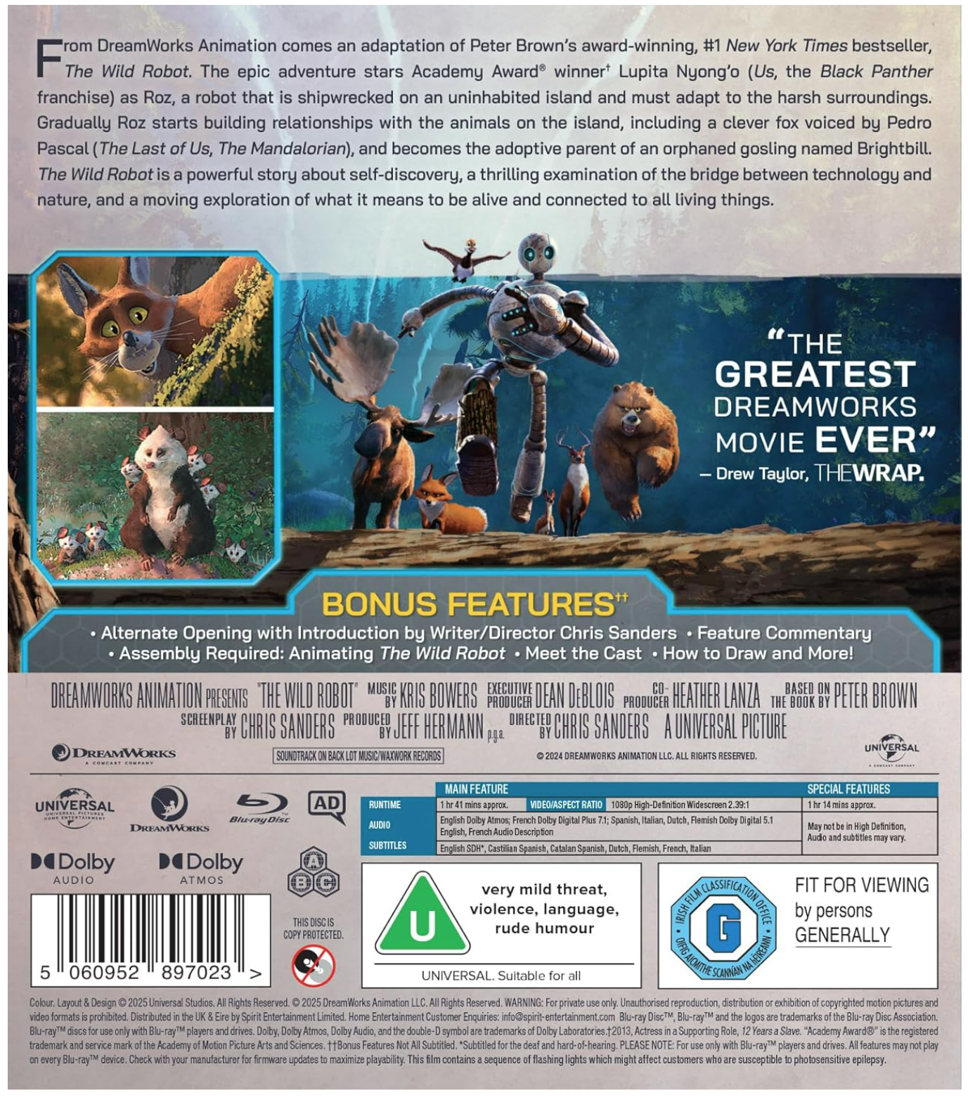 The Wild Robot Blu-Ray