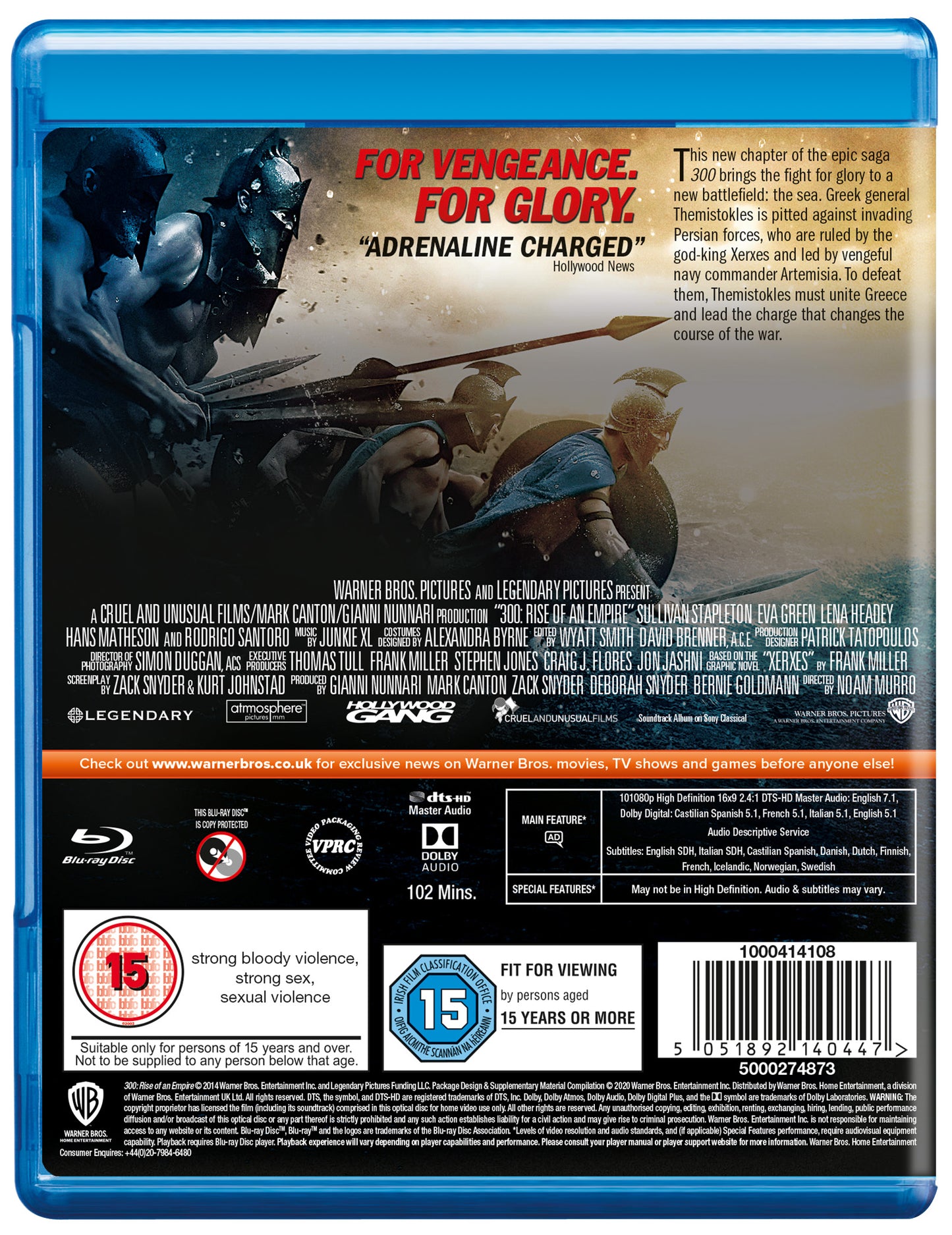 300: RISE OF AN EMPIRE  - Blu-ray - Pre-order 29-Jun-2026