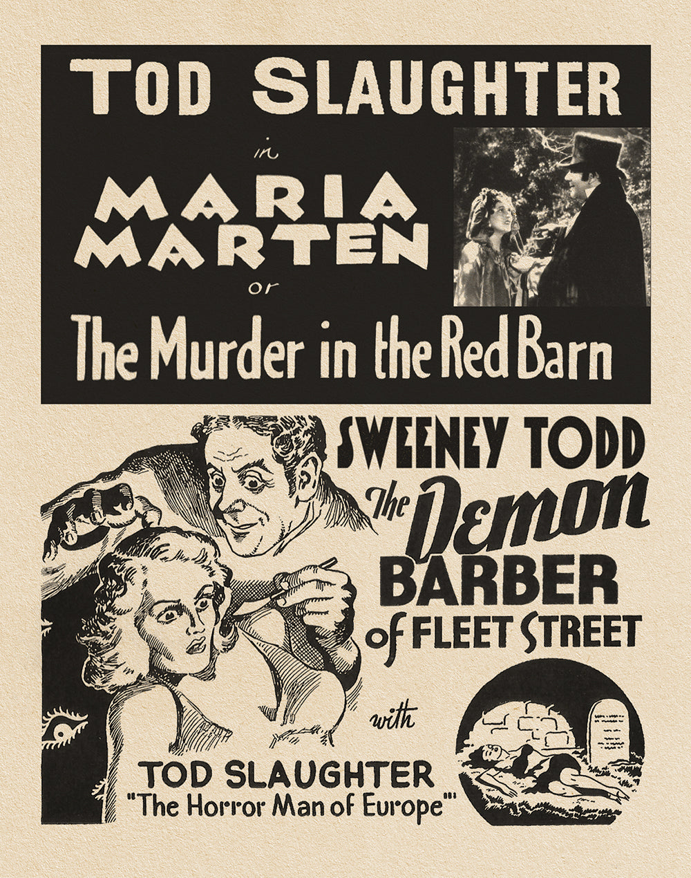 THE CRIMINAL ACTS OF TOD SLAUGHTER: EIGHT BLOOD-AND-THUNDER ENTERTAINMENTS, 1935-1940 - LE