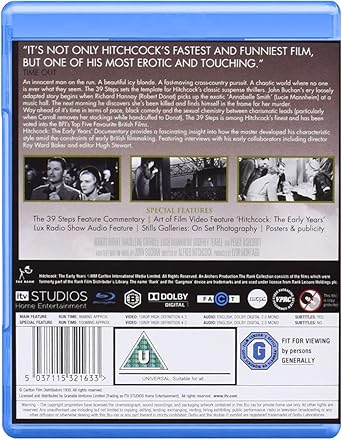 THE 39 STEPS BLU-RAY