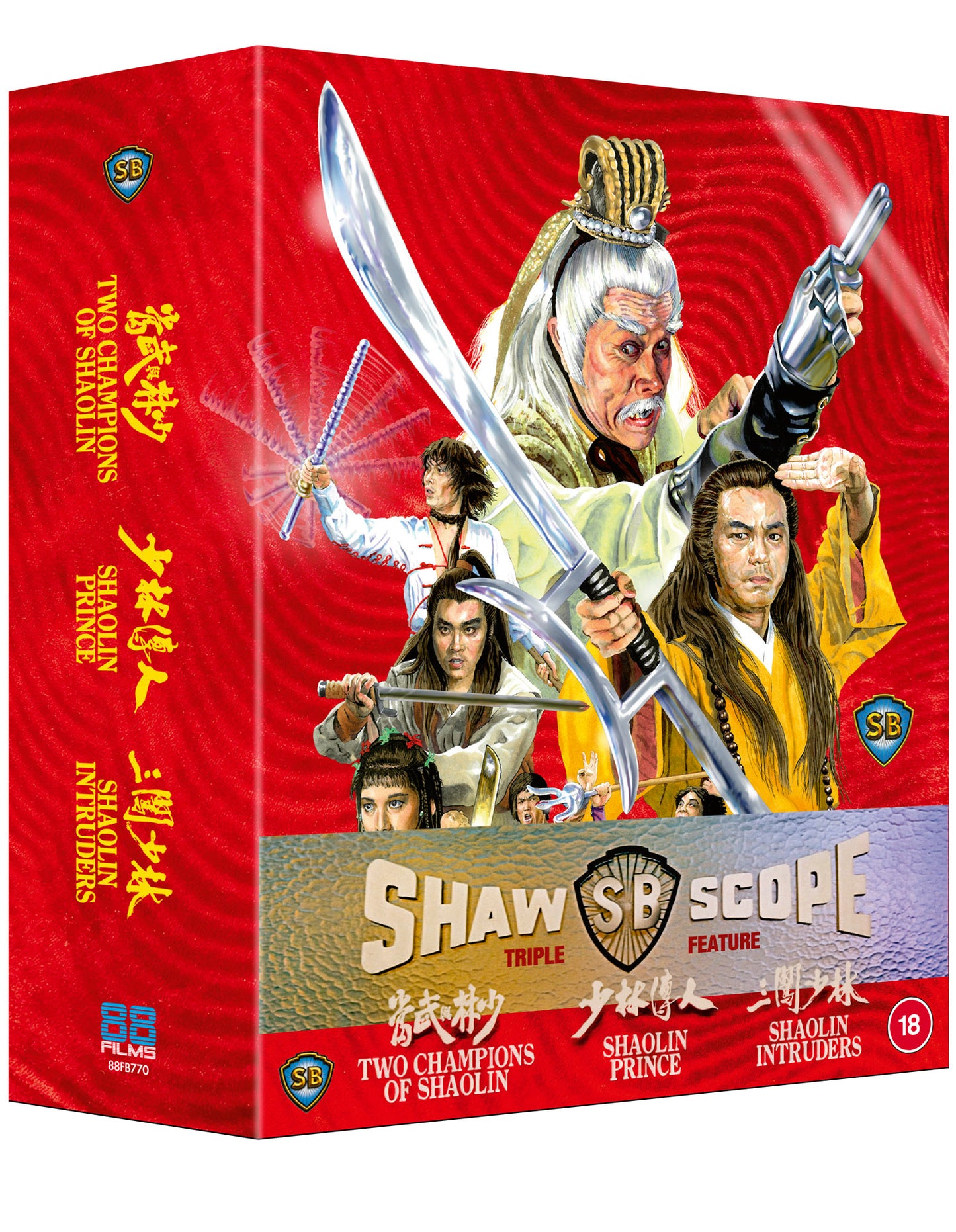 Shawscope Triple Feature-Two Champions of Shaolin / Shaolin Prince / Shaolin Intruders - PRE-ORDER-10-AUGUST-2026