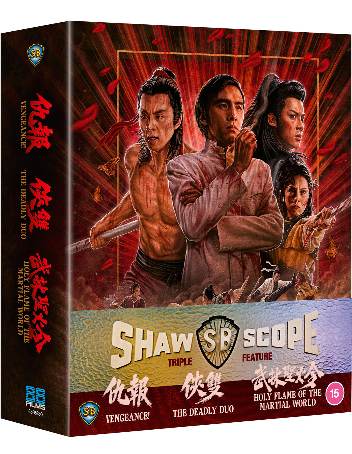 Shawscope Triple Feature – Vengeance / The Deadly Duo / Holy Flame of the Martial World - PRE-ORDER-9-NOVEMBER-2026