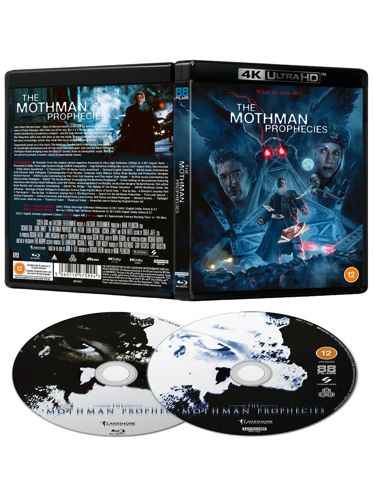 The Mothman Prophecies [4K UHD + Blu-ray] - Pre-order 26 October 2026
