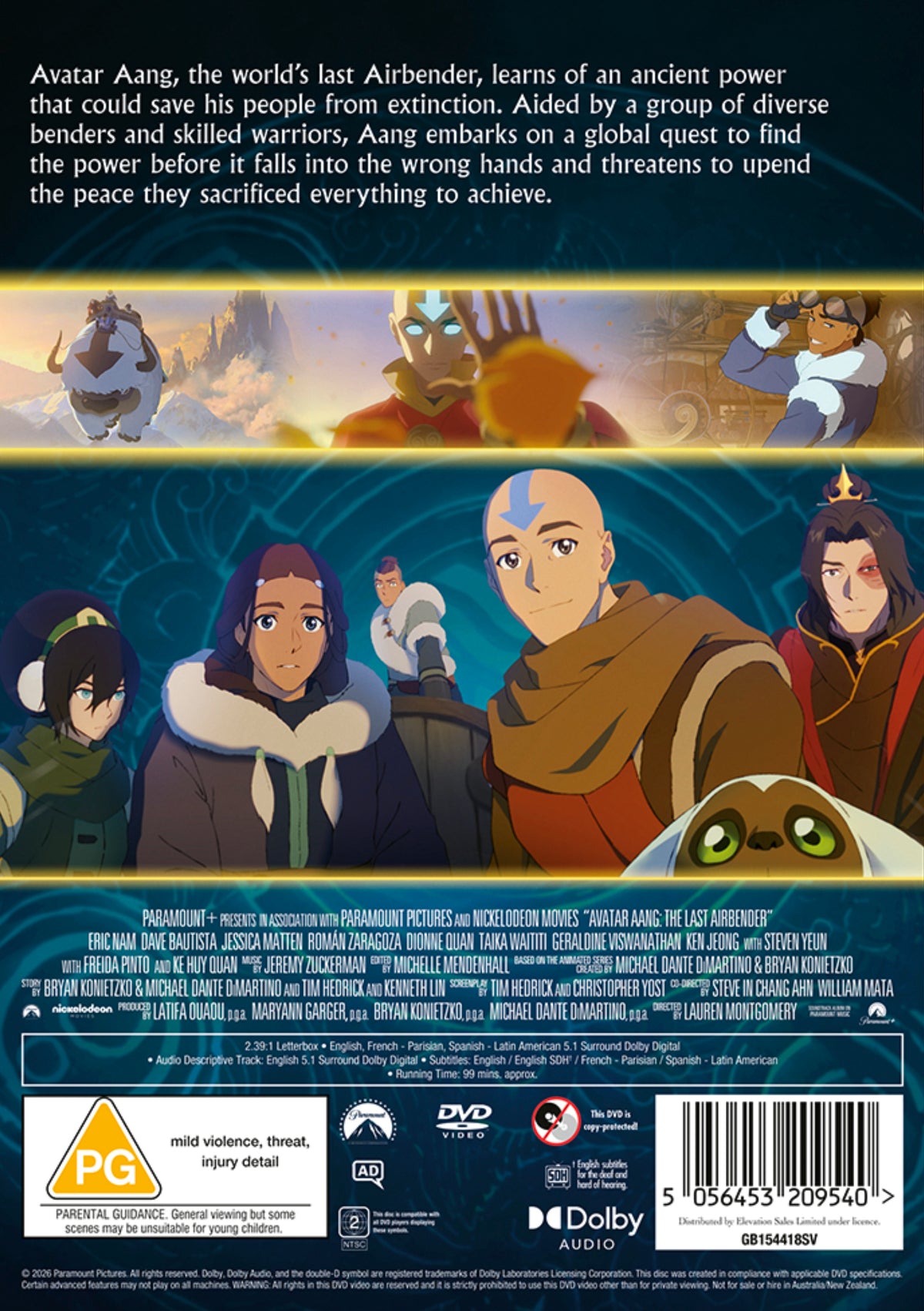 Avatar AANG: The Last Airbender DVD - PRE-ORDER- 2-NOVEMBER-2026