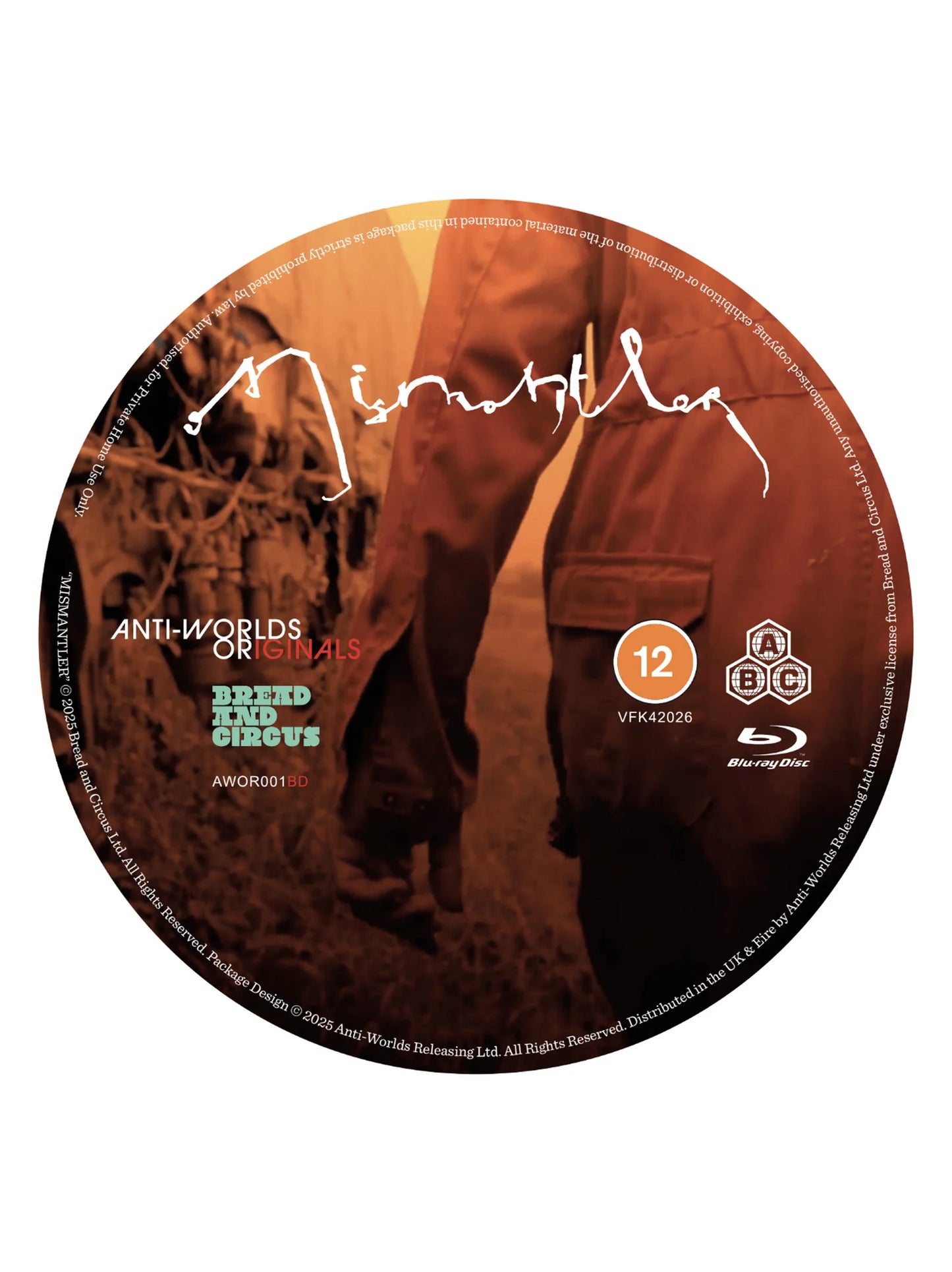 ANTI-WORLDS ORIGINALS Volume 1 - MISMANTLER - BLURAY AND CD - (LTD Edition Digi-Pak 1000 ONLY - INDIVIDUALY NUMBERED)