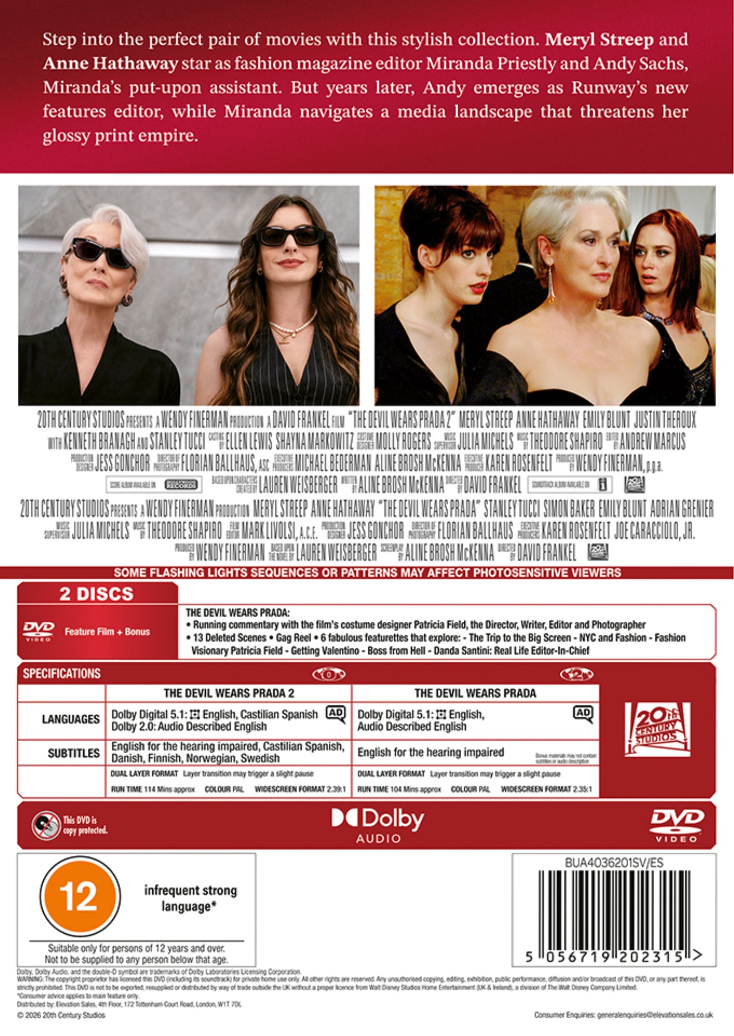 The Devil Wears Prada: 2-Movie Collection PRE-ORDER-3-AUGUST-2026