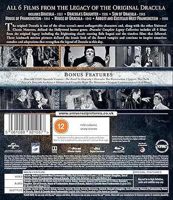 DRACULA: COMPLETE LEGACY COLLECTION BLU-RAY