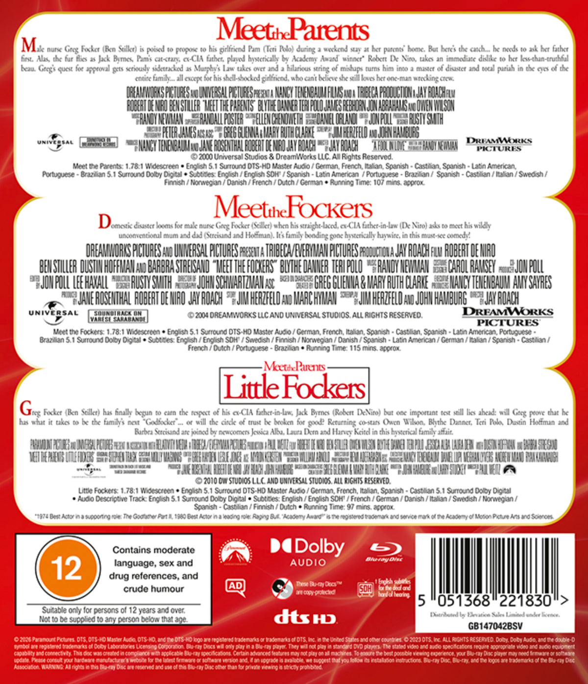 Meet the Parents/Meet the Fockers/Little Fockers -PRE-ORDER-19-OCTOBER-2026
