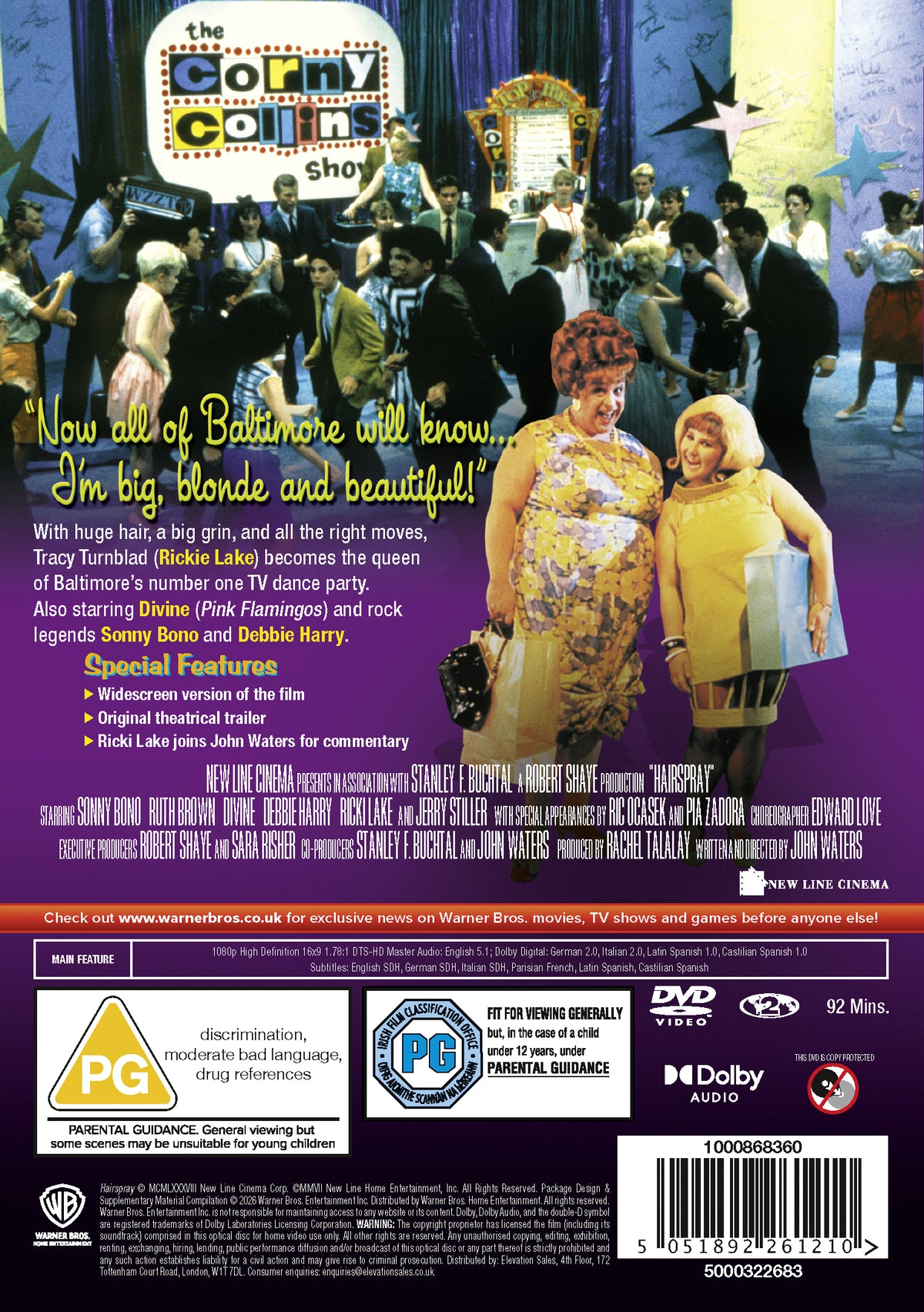 Hairspray 1988 DVD - Pre-order-30-November-2026