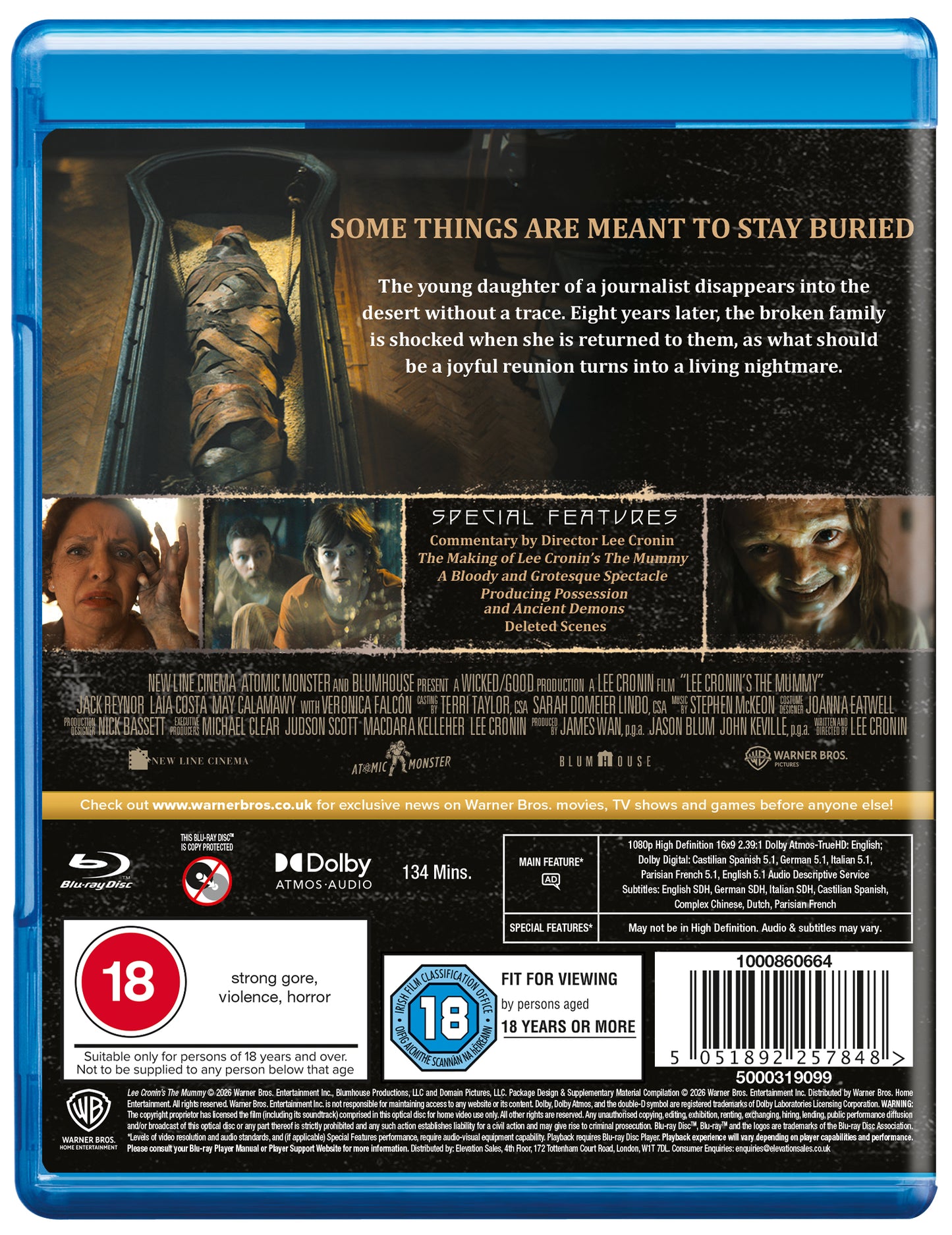 LEE CRONIN'S THE MUMMY [2026] BLU-RAY- PRE-ORDER-13-JULY-2026
