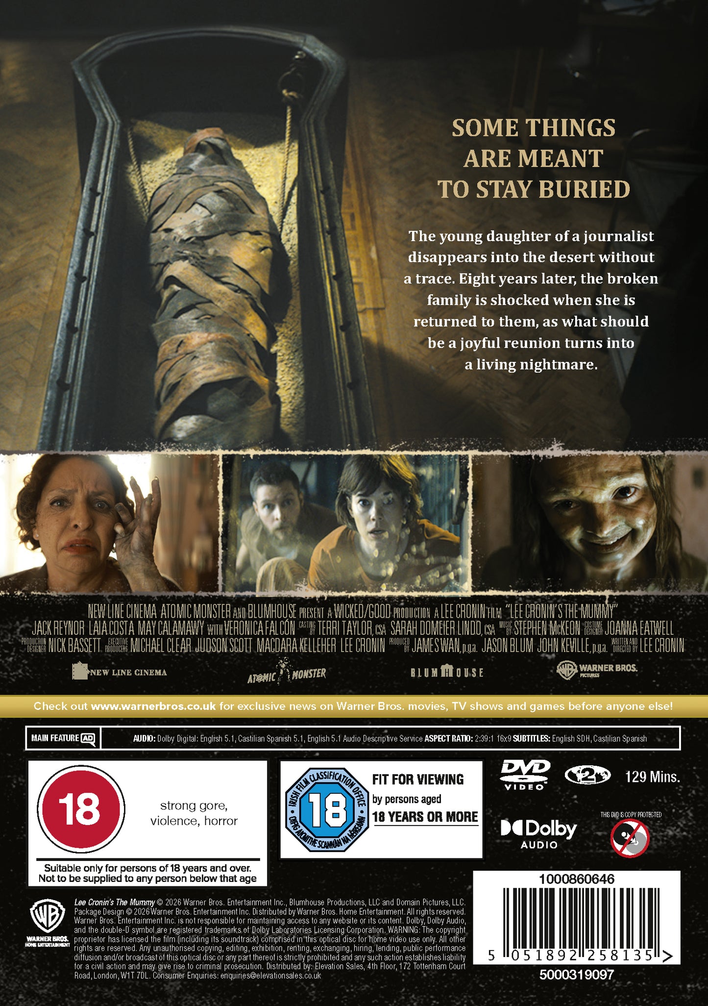 LEE CRONIN'S THE MUMMY  [2026] DVD - PRE-ORDER-13-JULY-2026