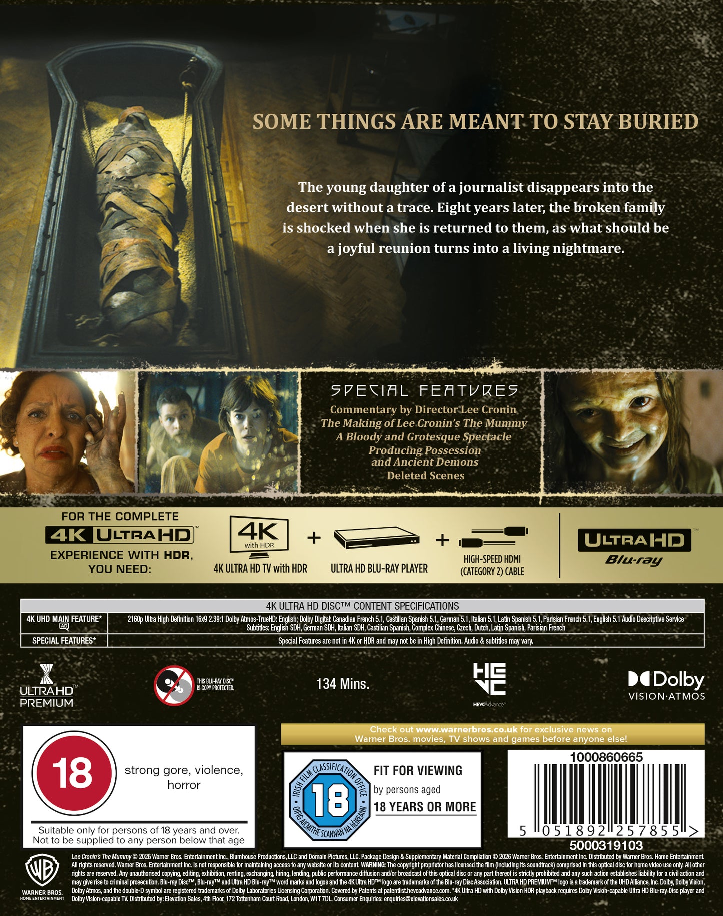 LEE CRONIN'S THE MUMMY [2026] UHD- PRE-ORDER-13-JULY-2026
