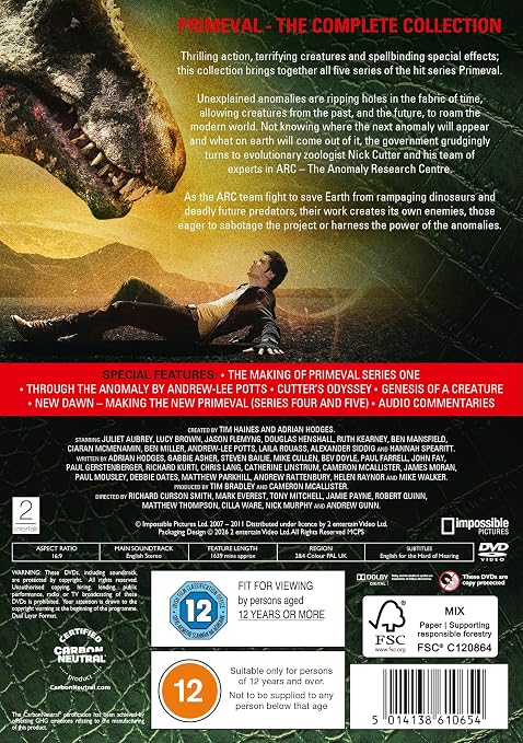Primeval: Series 1-5 (Repack) - PRE-ORDER-17-AUGUST-2026
