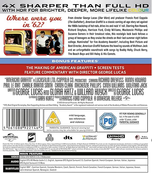 American Graffiti 4K UHD - PRE-ORDER-26-JANUARY-2026