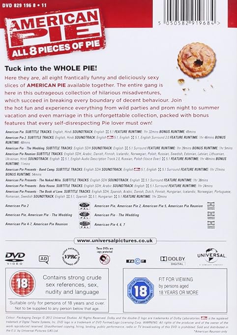 AMERICAN PIE 1-8 DVD