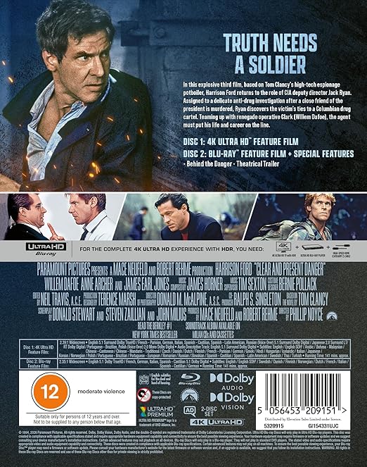 Clear and Present Danger SteelBook - PRE-ORDER-10-AUGUST-2026