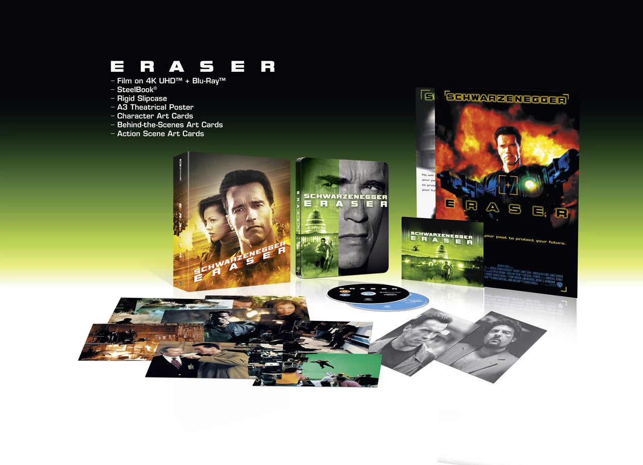 Eraser Collector’s Edition with SteelBook (4K Ultra HD) (1996) - PRE-ORDER-29-JUNE-2026 (Copy)