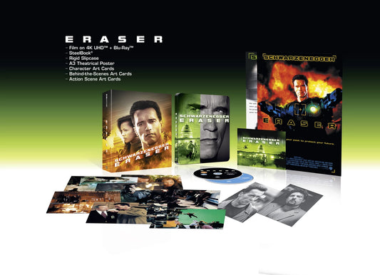 Eraser Collector’s Edition with SteelBook (4K Ultra HD) (1996) - PRE-ORDER-29-JUNE-2026 (Copy)