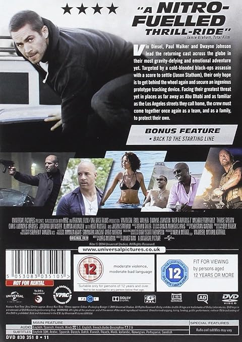 Fast & Furious 7 DVD