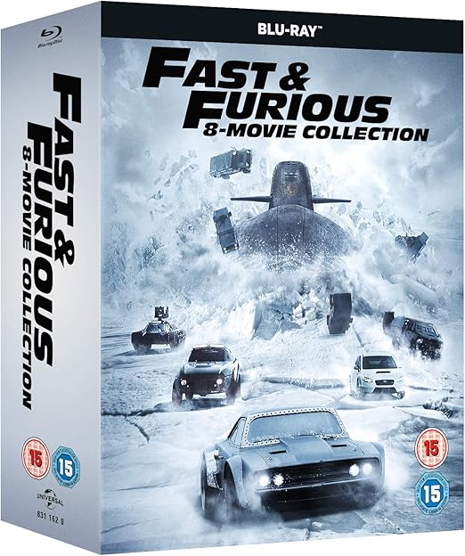 The fast & Furious 8-Film Collection 1-8 Blu-Ray