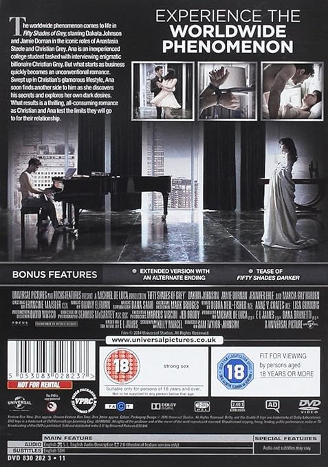 Fifty Shades of Grey: The Unseen Edition DVD