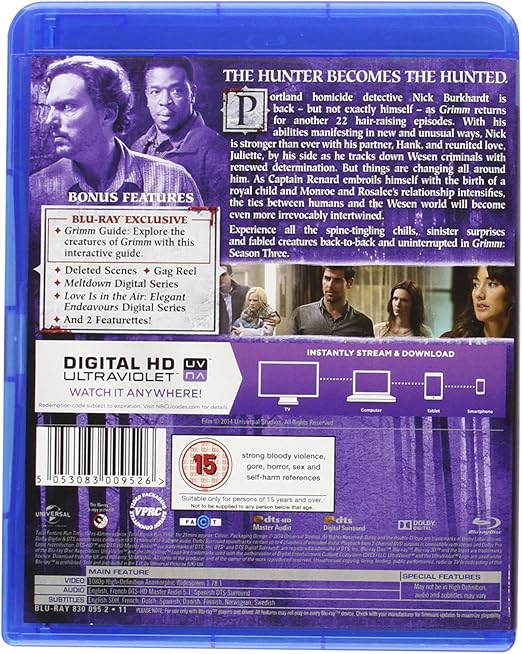 Grimm Season 3 Blu-Ray