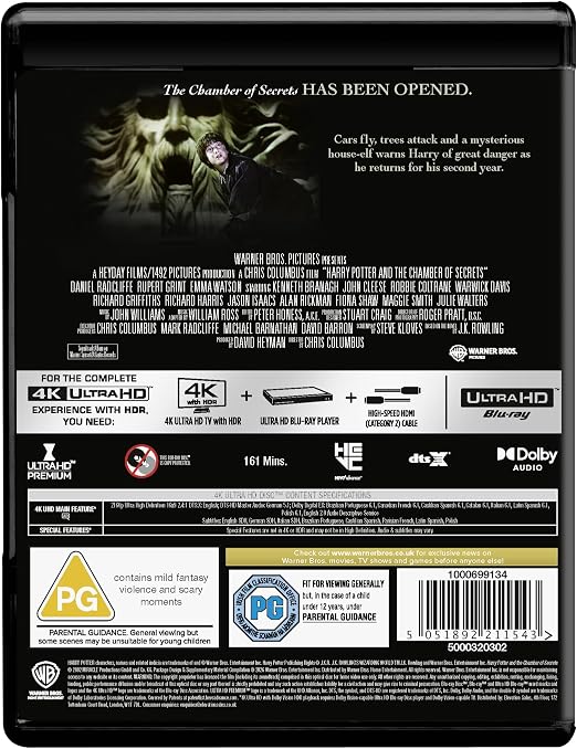 Harry Potter and the Chamber of Secrets [4K Ultra HD] [2002] - PRE-ORDER-28-SEPTEMBER-2026