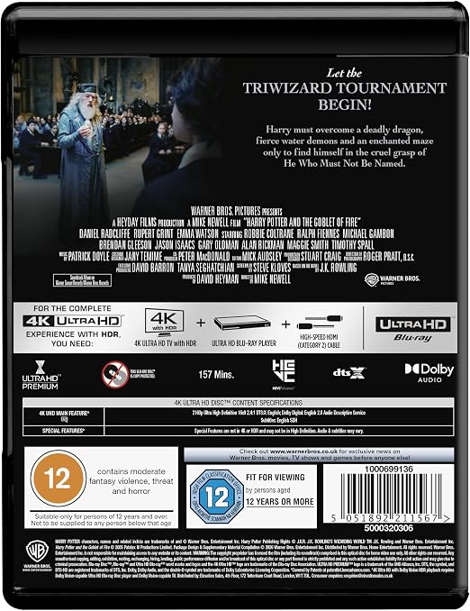 Harry Potter and the Goblet of Fire [4K Ultra HD] [2005] - PRE-ORDER-28-SEPTEMBER-2026